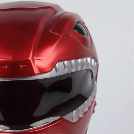 Em estoque halloween power rangers capacete super-herói equipe guerreiro vermelho cosplay máscara acessórios traje para adultos crianças presente de halloween