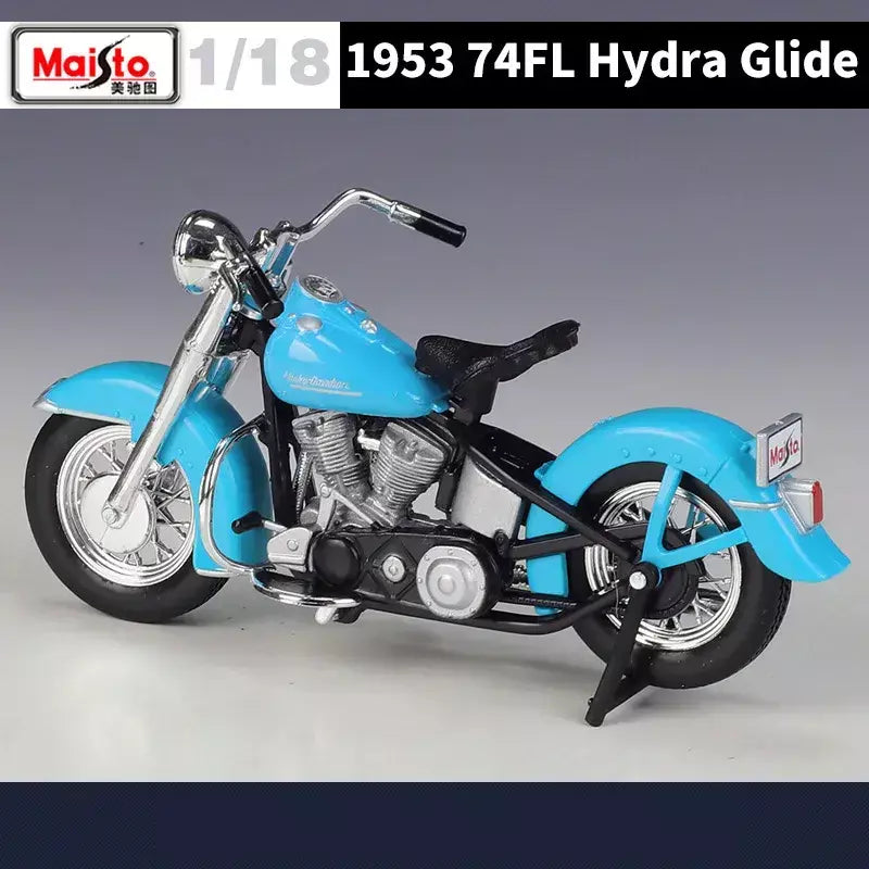 Maisto 1:18 harley davidson 74fl hydra glide liga modelo da motocicleta simulação diecast metal brinquedo motocicleta modelo crianças presentes