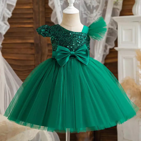 Vestidos de lantejoulas princesa feminina, vestido de batismo, festa de casamento infantil, Natal, vestido novo de luxo, 2022