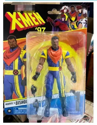 Original x-men anime figura x-men 97 bispo ação estatueta coleção 1/12 retro pendurado cartão modelos brinquedos crianças presentes