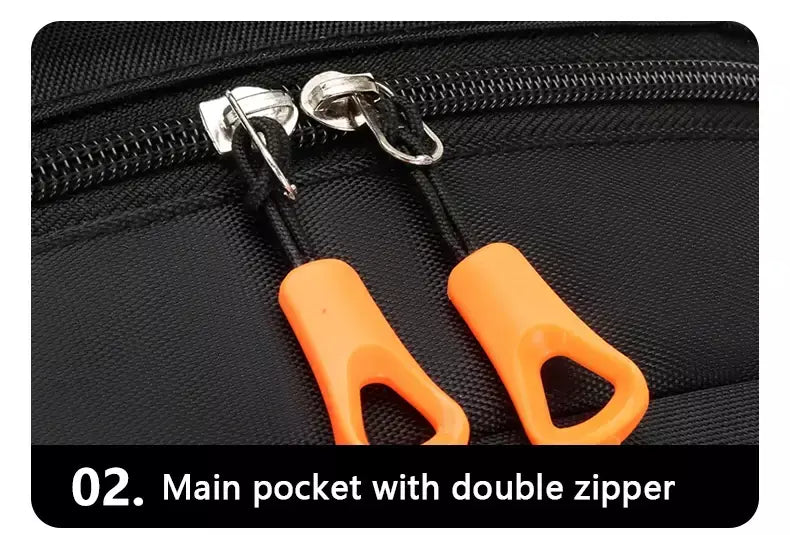 Mochila com zíper multicamadas, mochila de viagem de grande capacidade, mochila para homens e mulheres, mochila para computador de negócios, estudante b