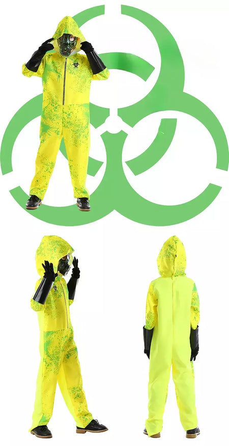 Halloween criança zumbi residente bioquímico roupas de proteção traje mal purim menino menina proteção contra radiação macacão outfit
