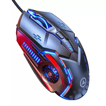 G5 mouse para jogos com fio, luz de fundo colorida, 6 botões, silencioso, 4 velocidades, 3200 dpi, rgb, mouse para jogos, computador, laptop