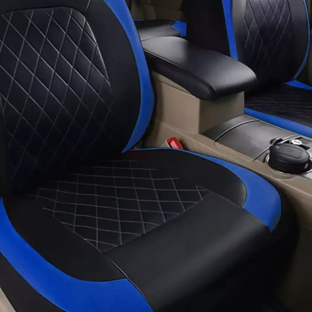 Capa de assento de carro de couro PU para todas as estações, protetor de assento totalmente cercado, à prova d'água, ajuste universal, sedan, suv, captador, assento de caminhão