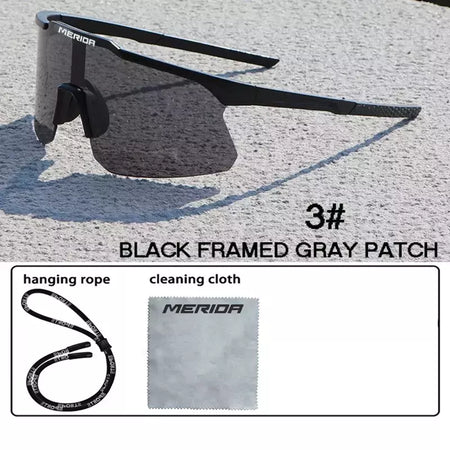 Merida-Óculos de sol para homens e mulheres, óculos esportivos, UV400, óculos de equitação, mountain bike, bicicleta de estrada, lentes ao ar livre com estojo