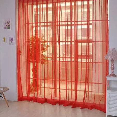 Romântico Quarto Gaze Cortina, Sala, Home Decor, Janela Sheer, Voile Cortinas, Janelas Tulle, Cortinas de porta