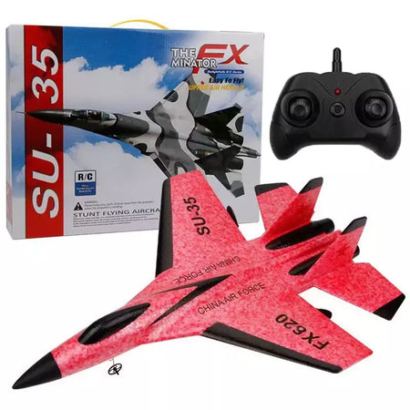 Avião de combate de controle remoto para crianças, RC Foam Aircraft, SU-35 Plane, 2.4G Radio Control Glider, brinquedos para meninos