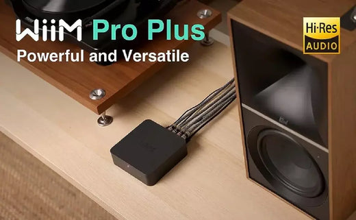 WiiM Pro Plus Streamer de música sem fio de alto desempenho - Bluetooth 5.2, Wi - Fi 6, Áudio sem perdas para sistemas Hi - Fi.
