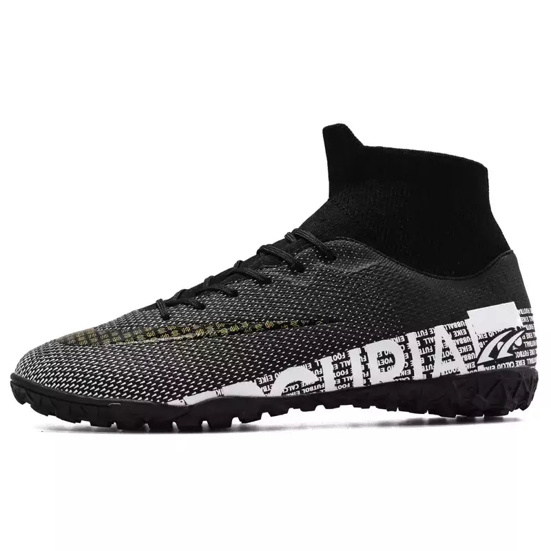Chaveiros antiderrapantes masculinos de tornozelo, sapatos clássicos de futebol, tênis profissional, treinamento de grama, campo, FG, TF