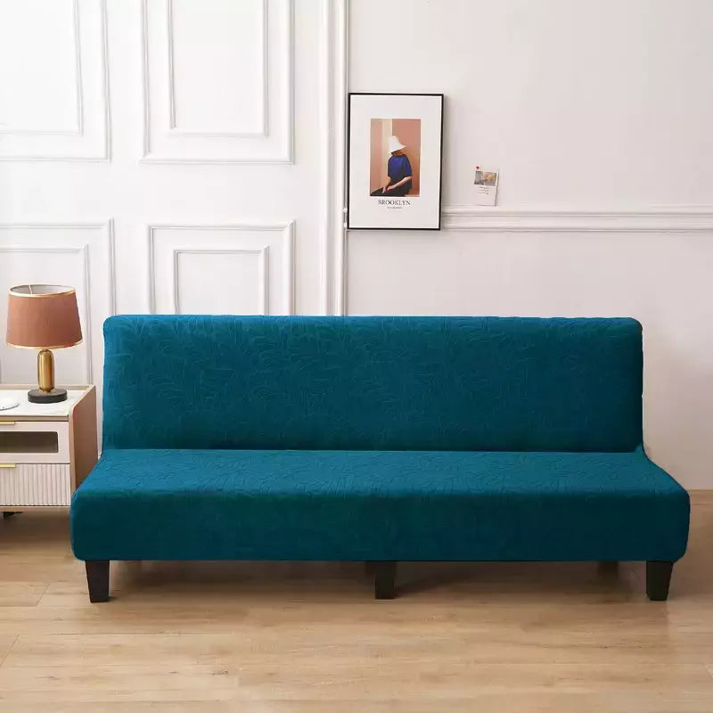 Tampa do sofá-cama impermeável para sala de estar, sofá dobrável sem braços, Stretch Couch Covers, Thick Poltrona Protector