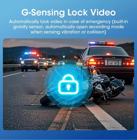 Jmcq portátil 8.1 polegada ip67 à prova dip67 água motocicleta 4k dvr navegação gps sem fio carplay android auto moto gravador monitor