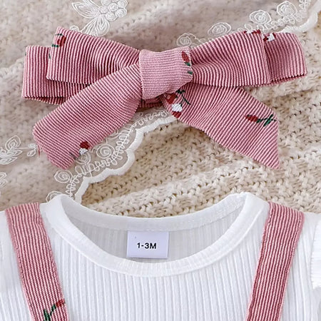 Citgeett outono infantil bebê meninas manga longa macacão floral impressão retalhos arco macacões bonito bandana conjunto de roupas