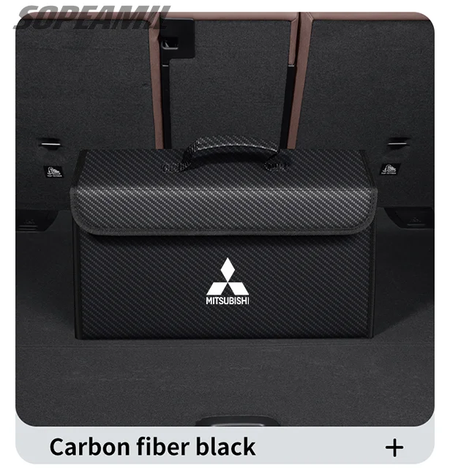 Caixa organizadora de porta-malas de carro, caixa traseira, armazenamento de arrumação, para mitsubishi outlander pajero asx colt lancer l200 triton ralliart