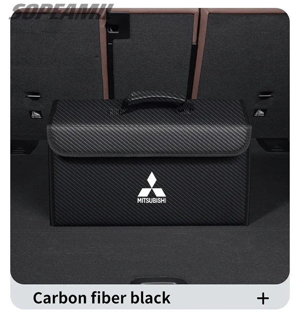 Caixa organizadora de porta-malas de carro, caixa traseira, armazenamento de arrumação, para mitsubishi outlander pajero asx colt lancer l200 triton ralliart