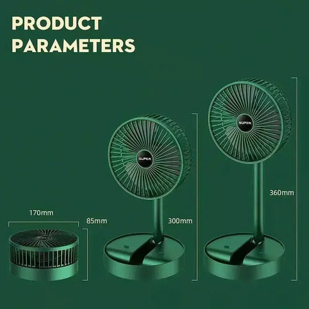 Mini ventilador elétrico portátil ajustável, Pequeno ventilador de refrigeração, Handy Desk, Casa, Escritório, Bateria de mesa, USB Recarregável