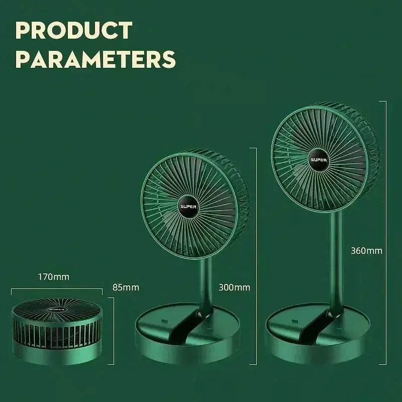 Mini ventilador elétrico portátil ajustável, Pequeno ventilador de refrigeração, Handy Desk, Casa, Escritório, Bateria de mesa, USB Recarregável