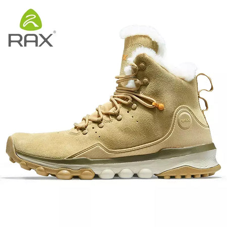 Rax à prova dwaterproof água caminhadas sapatos homens inverno ao ar livre tênis para homens botas de neve de pelúcia montanha botas de neve turismo ao ar livre sapato de corrida