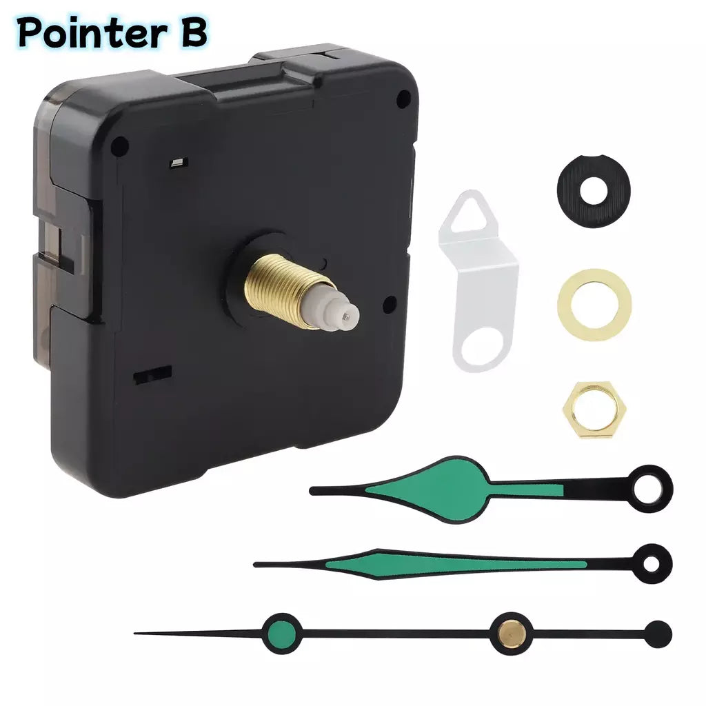 Mecanismo de relógio de parede silencioso, máquina de movimento de quartzo, mãos de parede, varredura silenciosa, segundo movimento com ponteiro, peças de reparo diy