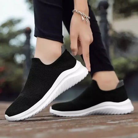 Sapatos masculinos tênis de malha respirável deslizamento em tênis de corrida ao ar livre antiderrapante casal jogging treinamento caminhadas sapatos esportivos