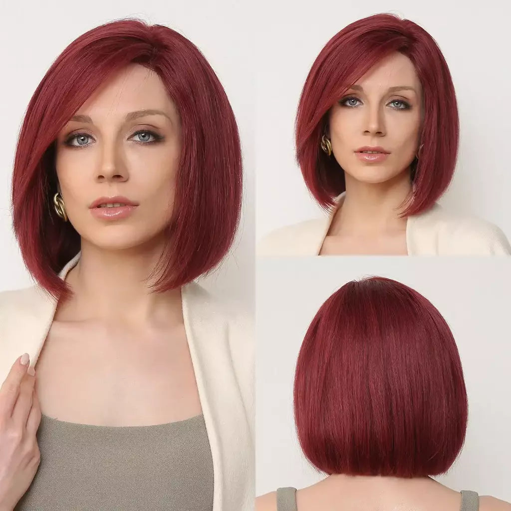 Marrom loira mista ombre cabelo humano perucas dianteiras do laço curto ondulado bob cabelo glolden loira remy peruca de cabelo humano para branco feminino diariamente