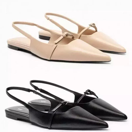Sandálias pretas para mulheres, senhora de escritório mulas, sapatos baixos confortáveis, plus size, nova moda, verão