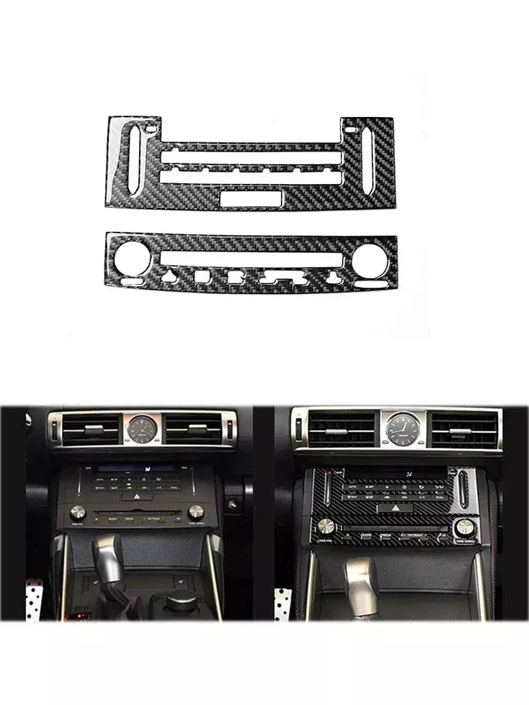 Material De Fibra De Carbono Adesivos, Auto Molduras Interiores, Tira Decorativa, Acessórios Do Carro, Lexus IS250 IS250C IS300 2014-2018