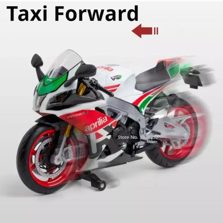 1:12 apulia rsv4 suzuki gsx liga modelo de carro da motocicleta brinquedos diecast roda dianteira direção suspensão da roda traseira presentes das crianças
