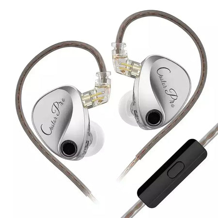 KZ Castor PRO Fone de ouvido intra-auricular HiFi Bass Dinâmico Fones de ouvido sintonizáveis de última geração Harman Target com fones de ouvido de graves aprimorados