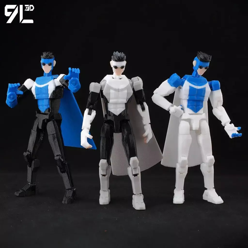 9l3d impresso invincible menino lucky13 manequim13 conquistar lex allen super-heróis anime brinquedos figuras de ação manequim modelo ornamentos