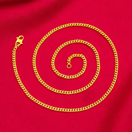 Feminino 9999 24k ouro real massa frita torção corrente colar de ouro moda massa frita torções colar de jóias de ouro