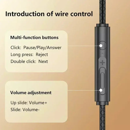 Novo jogo magnético com fio fone de ouvido l jack heif baixo estéreo música fone de ouvido 3.5mm aux tipo-c fone de ouvido para telefones celulares e computador