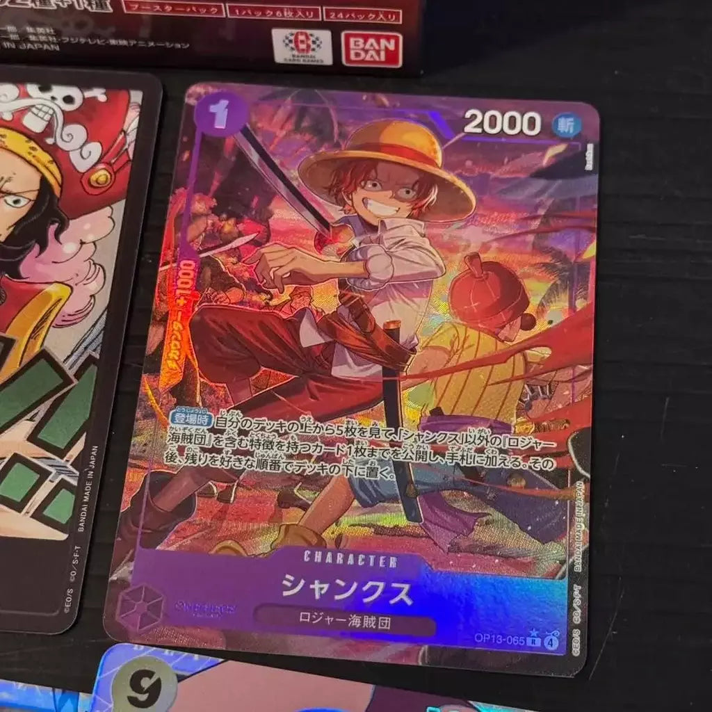 Uma peça tcg caixa de reforço de cartão de jogo japonês selado autêntico japonês OP01-OP13 série completa caixa de reforço cartões de coleção de jogo