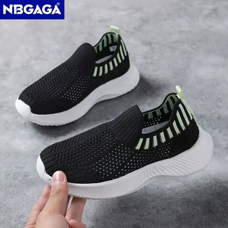 Crianças meninos sapatos casuais leves sola macia respirável crianças meninas esportes andando tênis antiderrapante