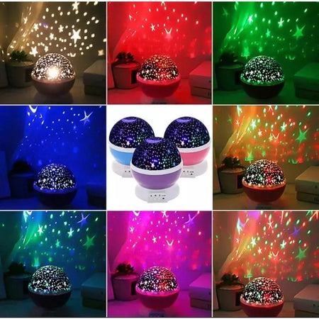 LED Rotating Night Light Projector, Céu Estrelado, Star Master, Crianças, Crianças, Sono, Romântico, USB, Lâmpada, Presentes para Criança