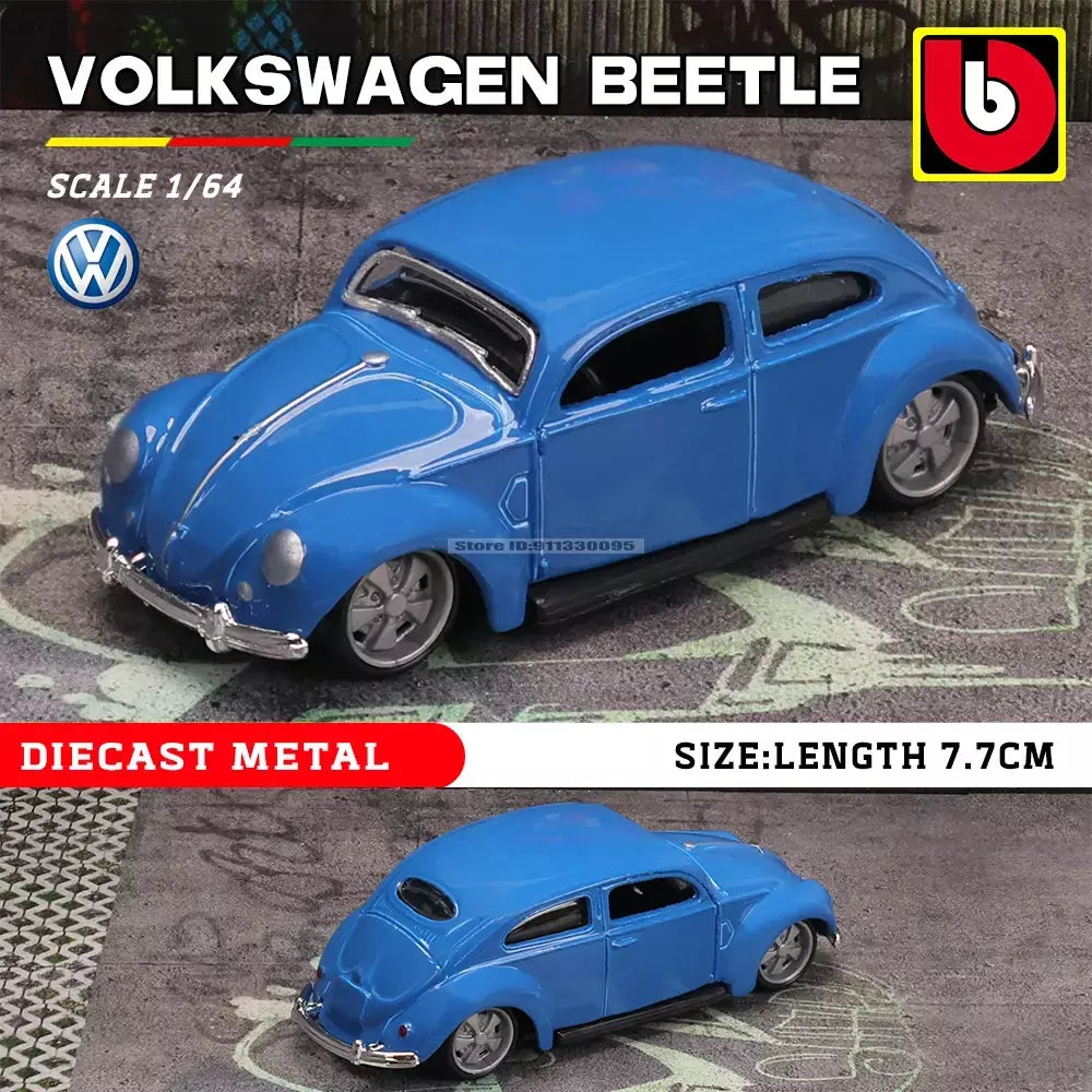Bburago 1:64 ônibus volkswagen porsche ford mustang audi bmw liga carro de luxo fundição modelo de carro brinquedo coleção presente