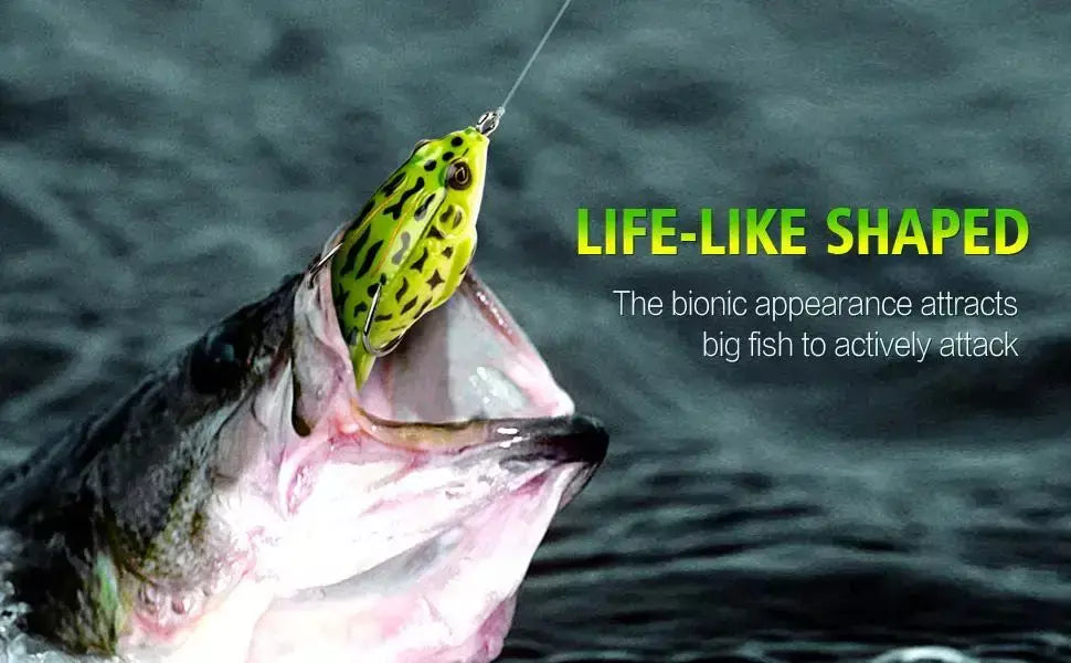 Topwater sapo isca baixo truta iscas de pesca kit conjunto realista prop sapo macio swimbait flutuante com ganchos malhas