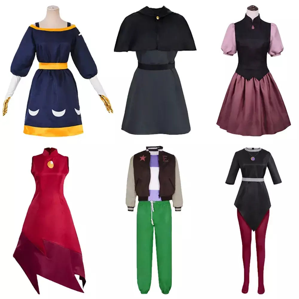Anime a coruja cosplay casa edalyn clawthorne amity blight luz noceda lilith vestido terno uniformes traje de halloween fantasia terno