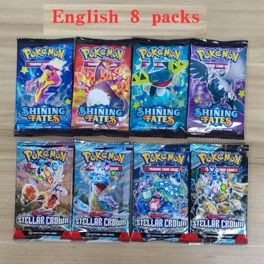 Evolutions prismáticas 360 peças cartão pokemon viagem juntos coroa stellar 151 ultra prisma inglês impulsionador cartão de transação de batalha