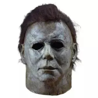 Máscara de látex masculina Michael Myers, rosto cheio, rímel, Rave Cosplay, filmes, brinquedos complicados, terror, fantasias extravagantes, máscara de terror