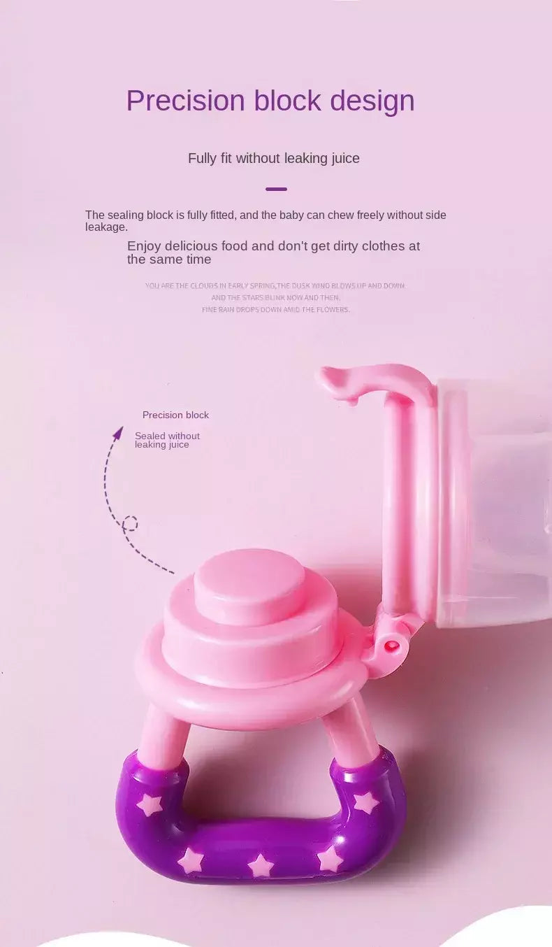Chupeta alimentador de frutas infantis Brinquedos de dentição Alimentador de alimentos frescos Mamilo de frutas Bolsas de silicone para crianças pequenas, crianças, menino, menina