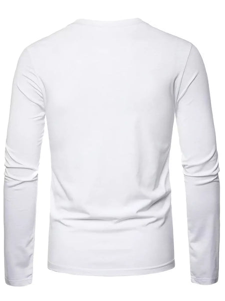 Novo estilo esqueleto masculino casual em torno do pescoço manga longa outono inverno em torno do pescoço pulôver manga longa moda streetwear