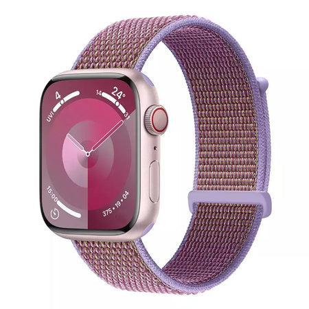 Pulseira de Nylon Respirável para Apple Watch, Alça de Substituição, Ultra 2 1, 49mm, Série 9, 8, 7, 6, 5, 4, 3, SE, 44mm, 45mm, 41 milímetros, 44 milímetros