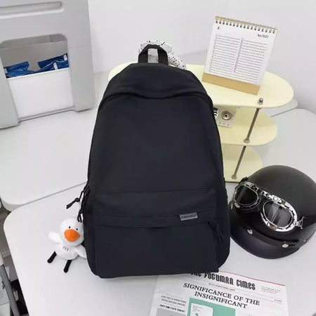 Mochila de nylon impermeável para adolescentes, mochila escolar para meninos e meninas, mochila de viagem, grande capacidade, moda criativa, estudantes