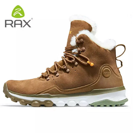 Rax à prova dwaterproof água caminhadas sapatos homens inverno ao ar livre tênis para homens botas de neve de pelúcia montanha botas de neve turismo ao ar livre sapato de corrida