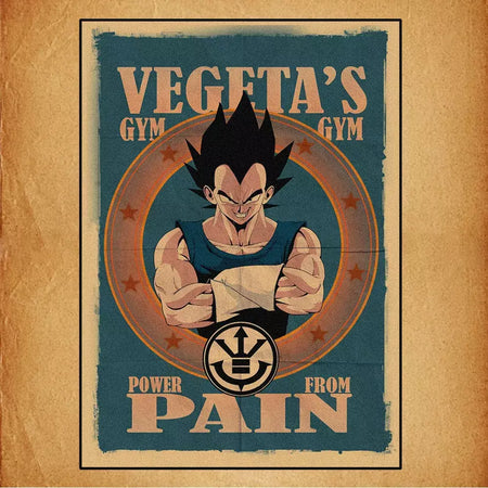 Japonês em torno do anime retro dragon ball cartaz goku gohan vegeta piccolo friza pintura em tela impressão arte da parede presente das crianças