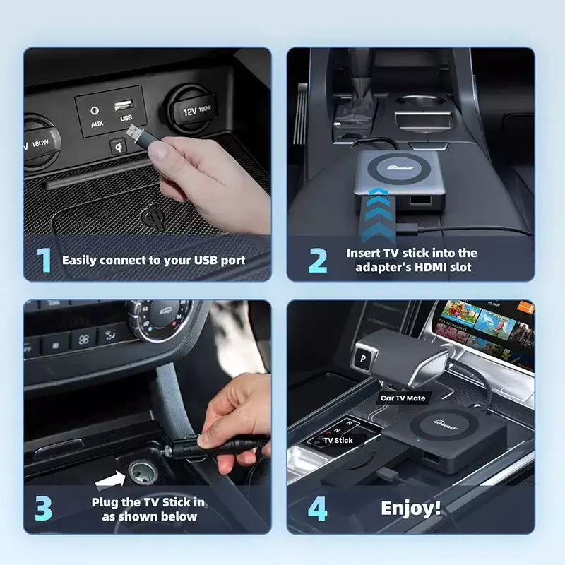 Otocast carro tv mate com fio para adaptador carplay sem fio android auto hdmi multimídia conversor de vídeo para tv varas caixa de jogo telefone