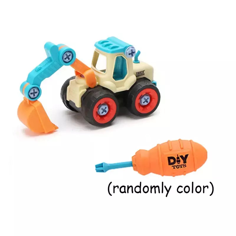 Porca Desmontagem Carregando Descarga Engenharia Caminhão Escavadeira Bulldozer Montessori Educação Brinquedo Criança Parafuso Criativo Ferramenta Carro