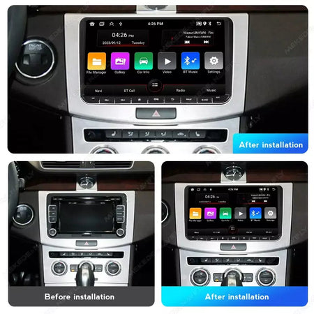 Android 13 sem fio carplay auto carro multimídia player tela ips gps wifi 7/8/9 ''rádio do carro para vw passat golf polo jetta skoda