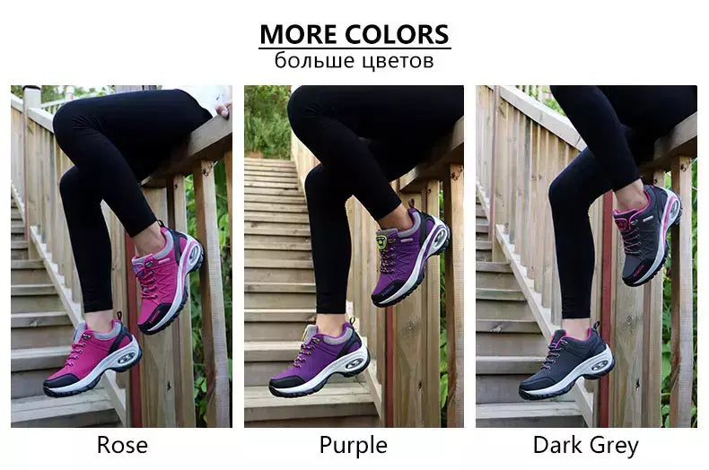 Mulheres sapatos esportivos plataforma tênis moda caminhadas ao ar livre antiderrapante sapatos casuais baixo superior tênis de corrida calçados femininos