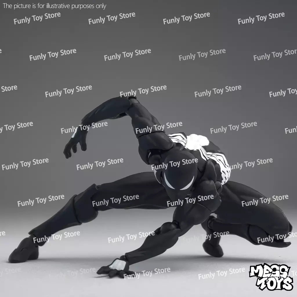 Em estoque brinquedos bagunça homem aranha symbiote spiderman messtoys scarlet aranha terno preto vizinho anime figura de ação presentes brinquedos